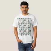 花ガーリー柄 Tシャツ (正面フル)