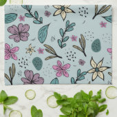 花ガーリー芸術新デザインフローラ美容フロー キッチンタオル (折り畳み)