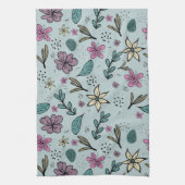 花ガーリー芸術新デザインフローラ美容フロー キッチンタオル (縦)