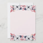 花ガール |第一通信/確認 招待状 (裏面)