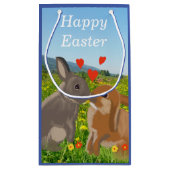 花キスをする草復活祭 スモールペーパーバッグ (裏面)