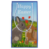 花キスをする草復活祭 スモールペーパーバッグ (正面)