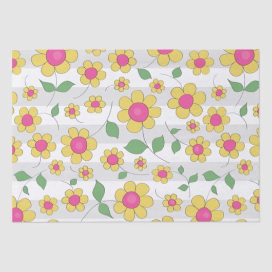 花キッズ絵を描幸せ春のドードル 薄葉紙 (正面)