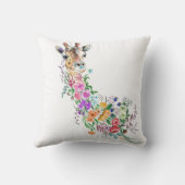 花キリン枕 クッション (裏面)