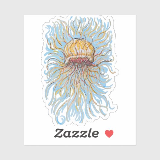 花クラゲ シール (シート)