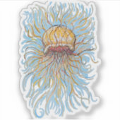 花クラゲ シール (正面)