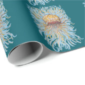 花クラゲ ラッピングペーパー (ロールコーナー)