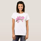 花クラシックデザイン付きTシャツ Tシャツ (正面フル)
