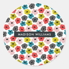 花クラシック丸シール ラウンドシール