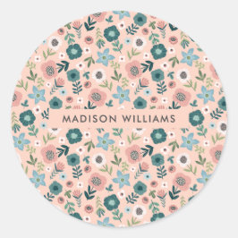 花クラシック丸シール ラウンドシール