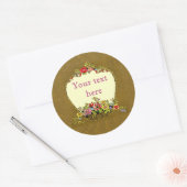 花クール箱エフェクトシール ラウンドシール (封筒)