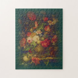 花グランジの花瓶 ジグソーパズル