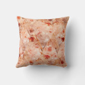 花グランジ柄サンゴの背景。 クッション (裏面)