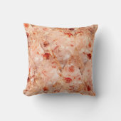 花グランジ柄サンゴの背景。 クッション (正面)