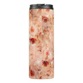 花グランジ柄サンゴの背景。 タンブラー (裏面)