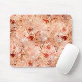 花グランジ柄サンゴの背景。 マウスパッド (マウス)