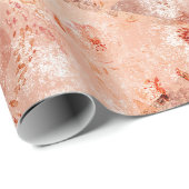 花グランジ柄サンゴの背景。 ラッピングペーパー (ロールコーナー)