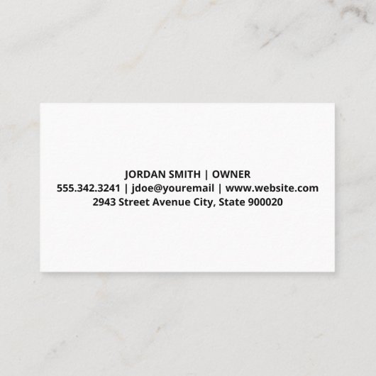 花グリッター蝶 |斑点のある背景 名刺 (裏面)