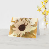 花グリーティングカード カード (黄色い花)