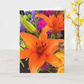 花グリーティングカード カード (黄色い花)