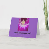 花グリーティングカード カード (裏面)