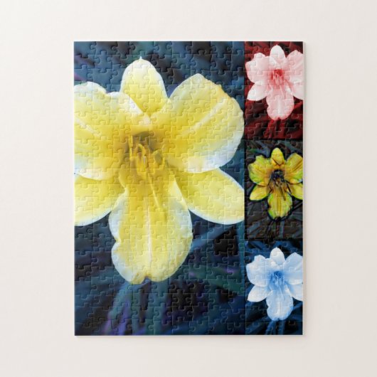 花サイケデリックパズル ジグソーパズル (縦)