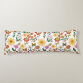 花サイケデリック模様x4 ボディピロー (裏面)