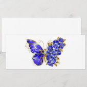 花サファイア蝶 案内状 (正面/裏面)
