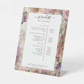 花サロン価格表 台座サイン (正面)