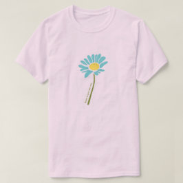 花シャツ - 青い色 Tシャツ