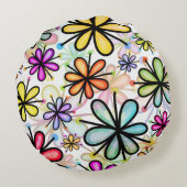 花シャワー円枕 ラウンドクッション (裏面)