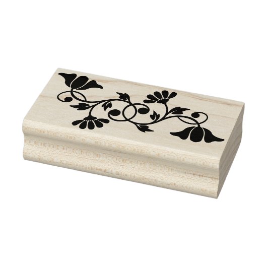 花シルエットアートスタンプ ラバースタンプ (スタンプ)