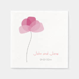 花シンプルテーマ スタンダードカクテルナプキン