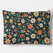 花シンプル柄 アクセサリーポーチ (裏面)