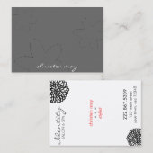 花シンプル業証 名刺 (正面/裏面)