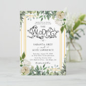 花シンプル結婚式招待状 招待状 (スタンド正面)