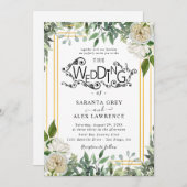 花シンプル結婚式招待状 招待状 (正面/裏面)