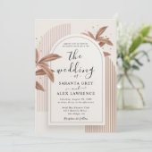 花シンプル結婚式招待状 招待状 (スタンド正面)