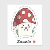 花シール付きききのこ シール (シート)