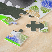 花ジグソーギフト付き小象パズル ジグソーパズル (側面)