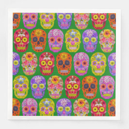 花スカルシームレスパターン2018