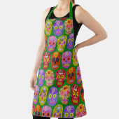 花スカルシームレスパターン2018 エプロン (インサイチュ)