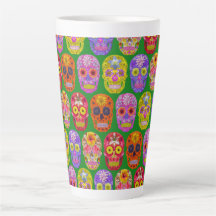 花スカルシームレスパターン2018