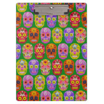 花スカルシームレスパターン2018