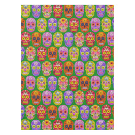 花スカルシームレスパターン2018 テーブルクロス