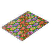 花スカルシームレスパターン2018 ノートブック (左側)