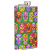 花スカルシームレスパターン2018 フラスク (右)