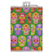 花スカルシームレスパターン2018 フラスク (裏面)