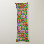 花スカルシームレスパターン2018 ボディピロー (裏面 (縦))