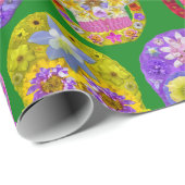 花スカルシームレスパターン2018 ラッピングペーパー (ロールコーナー)